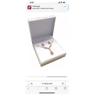 CHARTER CLUB Gold-Tone Crystal, Stone & Imitation Pearl Teardrop Pendant Necklac